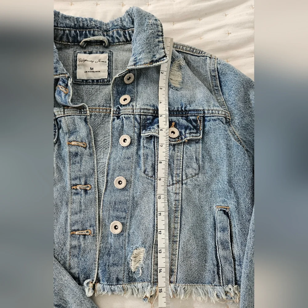 Distressed Denim Jacket - Picture 3 of 5